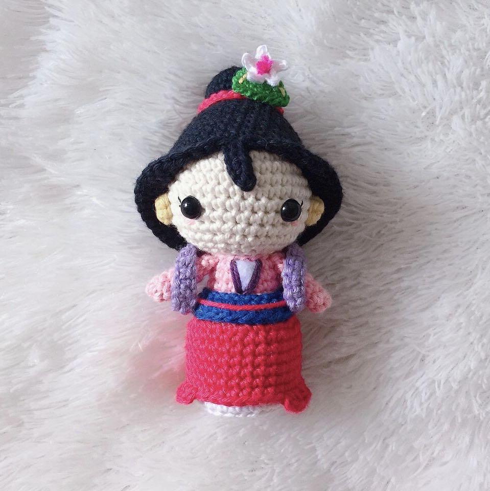 crochet disney princess dolls