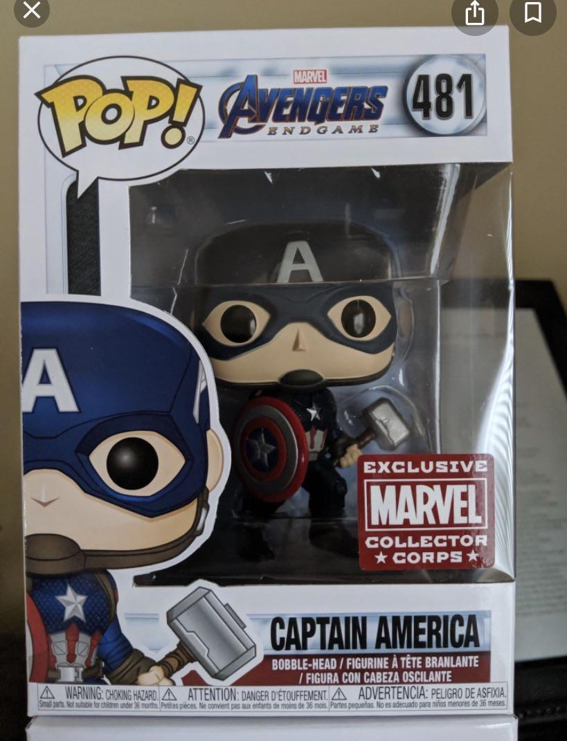 marvel collector corps endgame captain america