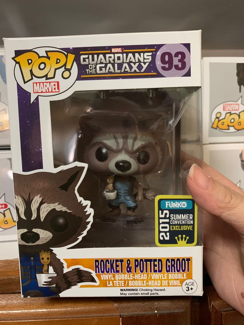 Rocket and potted groot hot sale funko pop