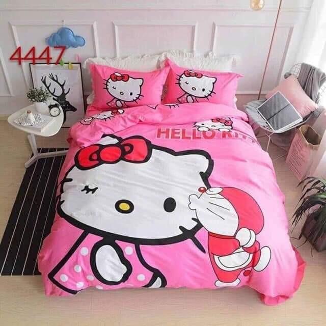 Hello Kitty 6 In 1 Bedsheet Comforter Set On Carousell