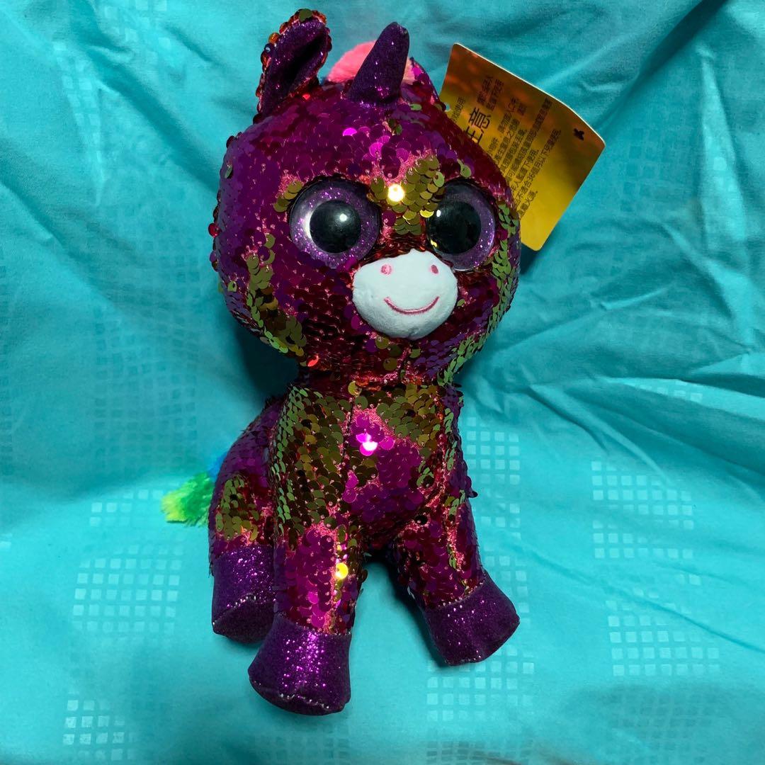 glitter unicorn stuffed animal