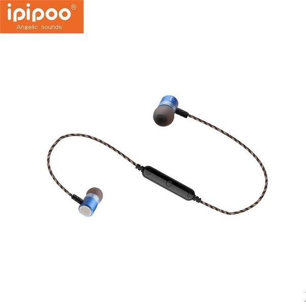 iPipoo IL95BL Bluetooth Wireless Earpiece Blue Audio Earphones