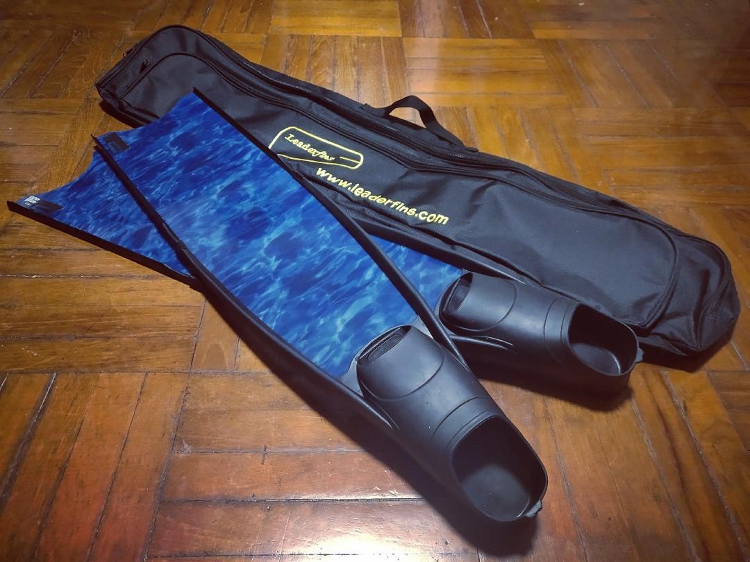 Leaderfins 自由潛水蛙鞋腳蹼freediving Fins 附送蛙鞋袋 運動產品 其他運動產品 Carousell