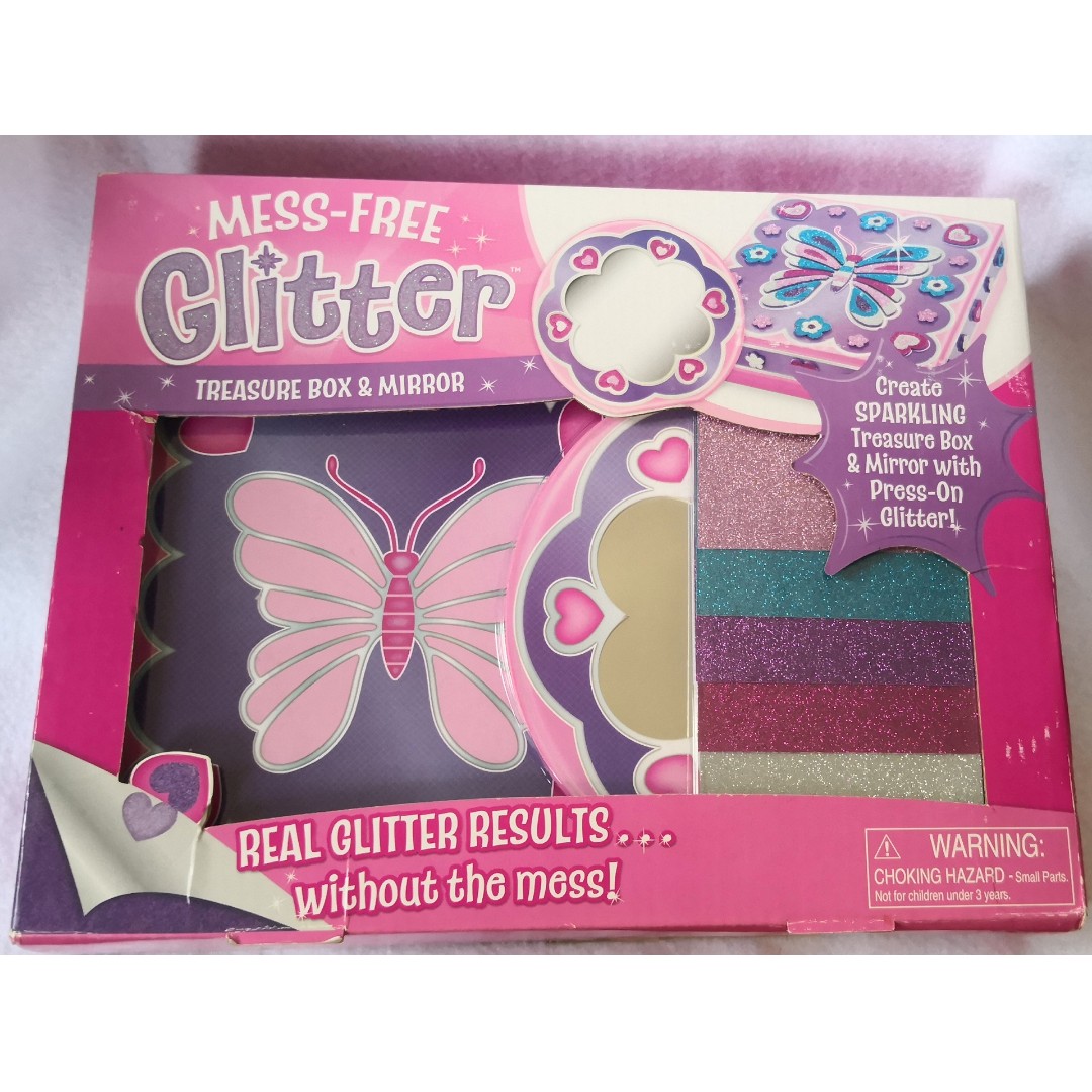 Melissa & Doug - Mess-Free Glitter Treasure Box and Mirror Craft