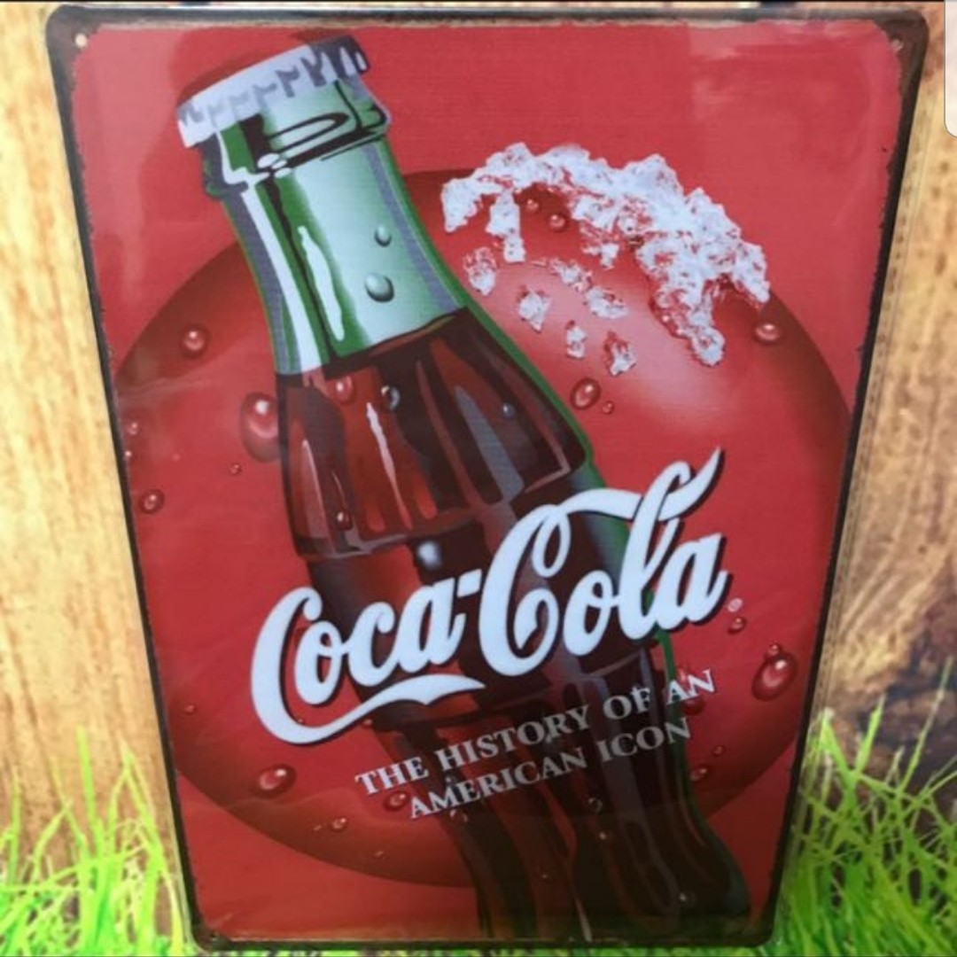 Metal Plate Tin Signage Coca Cola Decor Furniture Home Decor