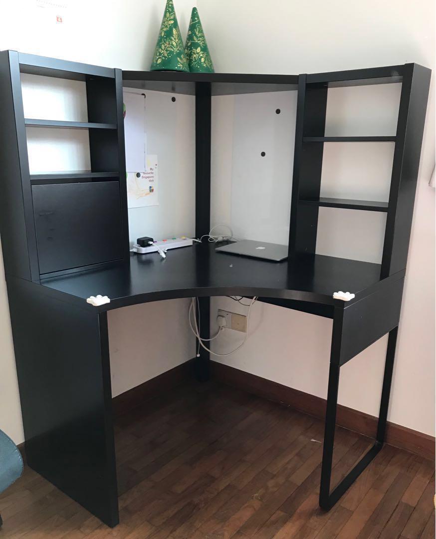 Micke Corner Desk Study Table Furniture Others On Carousell