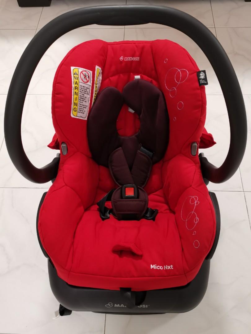 Mint Maxi Cosi Mico Nxt Infant Car Seat Red Babies Kids