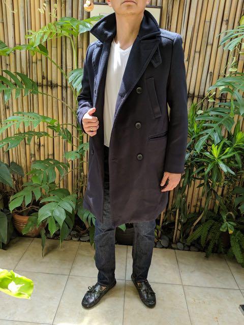 Black trench coat mens cheap h&m
