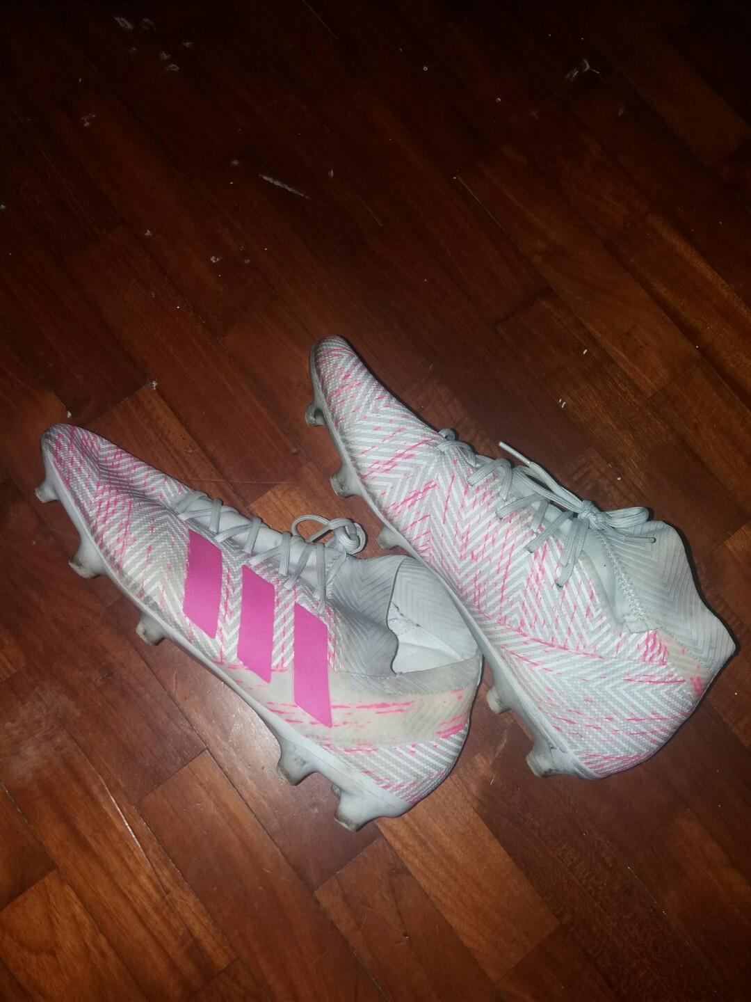 Pink nemeziz boots sales