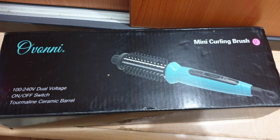 Ovonni curling deals iron brush