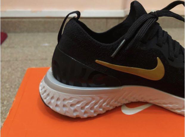 Nike epic react womens black gold online