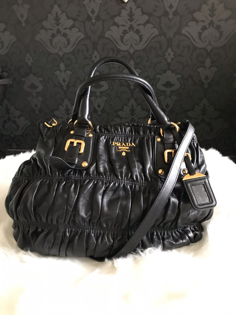 prada gaufre leather