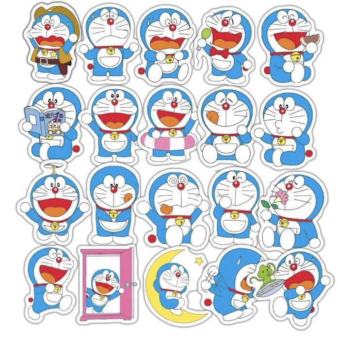 Stickers 30pc Doraemon Japanese Manga Series Assorted Style Design Craft Art Prints On Carousell