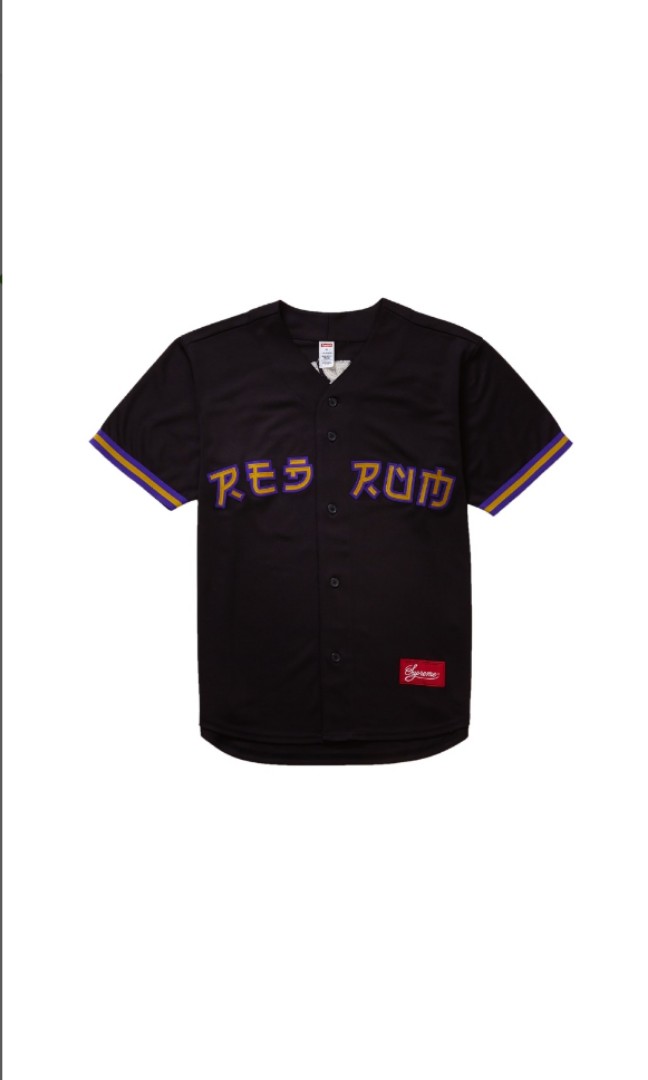 Supreme Red Rum Jersey Blk L Men s Fashion Tops Sets Formal