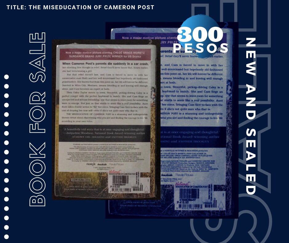 The Miseducation of Cameron Post (Category: Storybooks) located in Bulacan. Submitted by cassiophia (Listing ID 238129835, Image 2). Description: Rfs: I already own these books. Sealed and brand new. (YA fiction Lgbtq+).