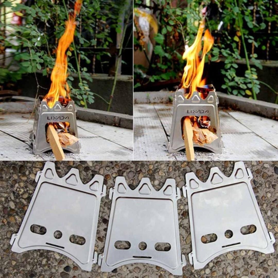 Ultralight Titanium Wood Burner Camping Stove Pre Order 10 13 Days For Delivery Travel Travel Essentials Outdoor Camping On Carousell