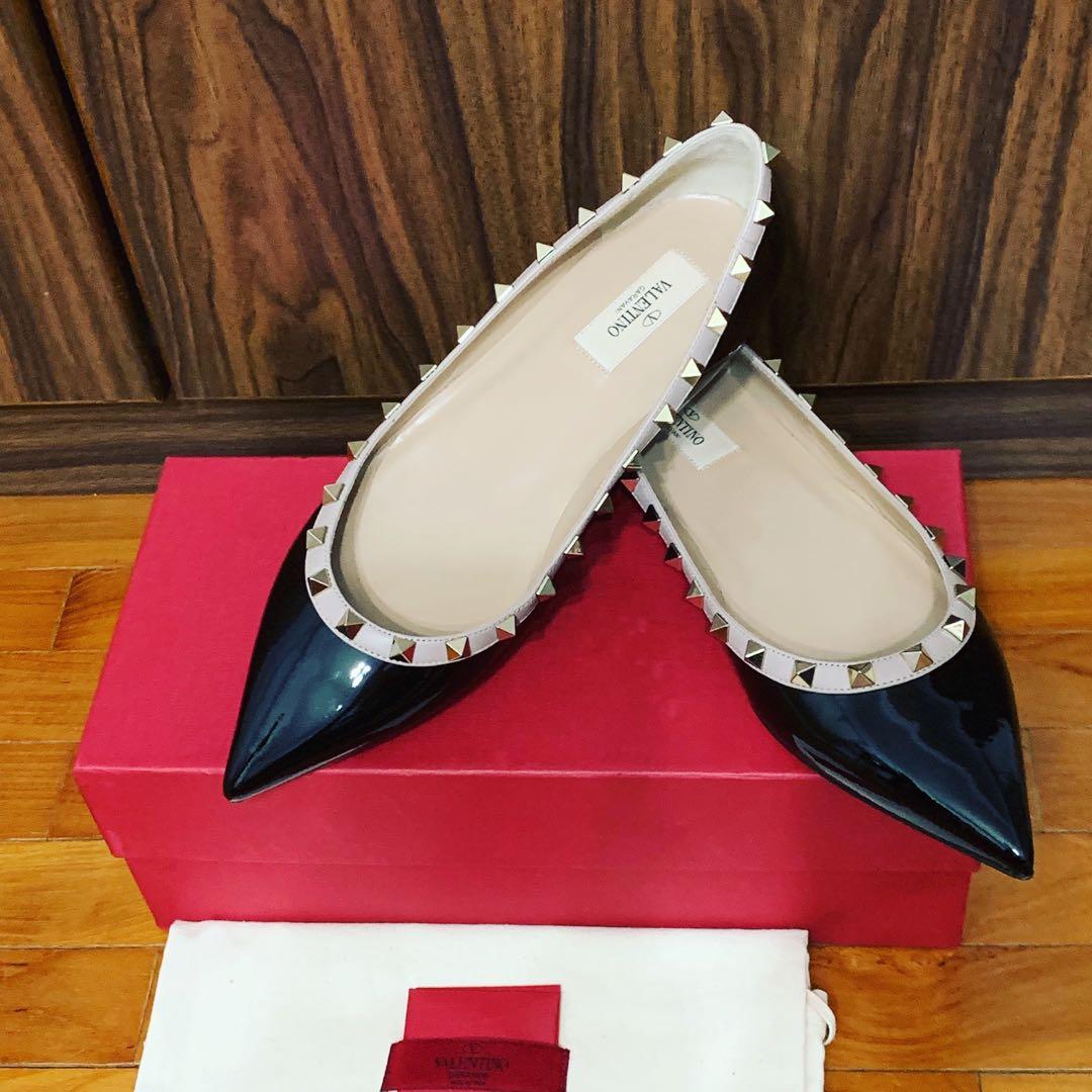 valentino rock stud flats