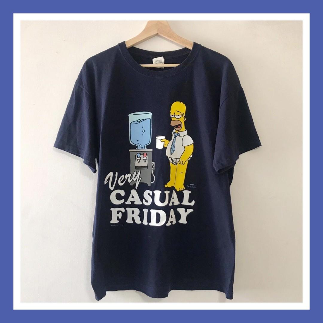 Vintage Casual Friday Simpsons Tee Shirt Men S Fashion