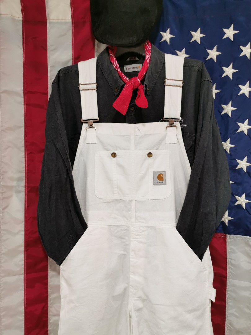 White carhartt dungarees top