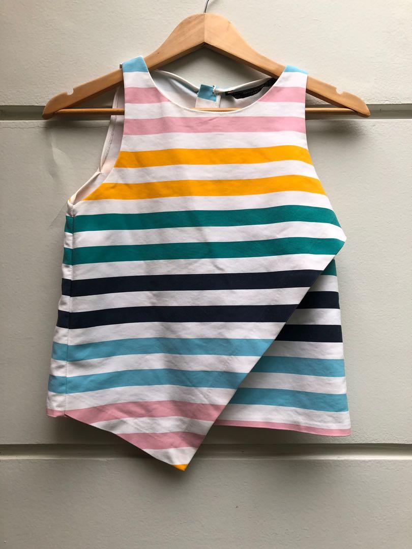 Zara striped top (Category: Blouses) located in Davao. Submitted by limebliss (Listing ID 238094963, Image 1). Description: .
