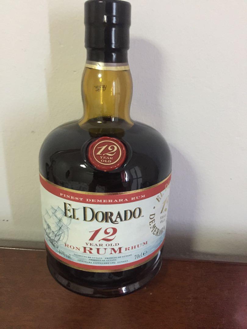12 Years El Dorado Rum Food Drinks Beverages On Carousell
