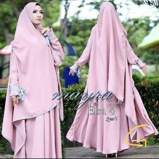 Jubah set khimar muslimah