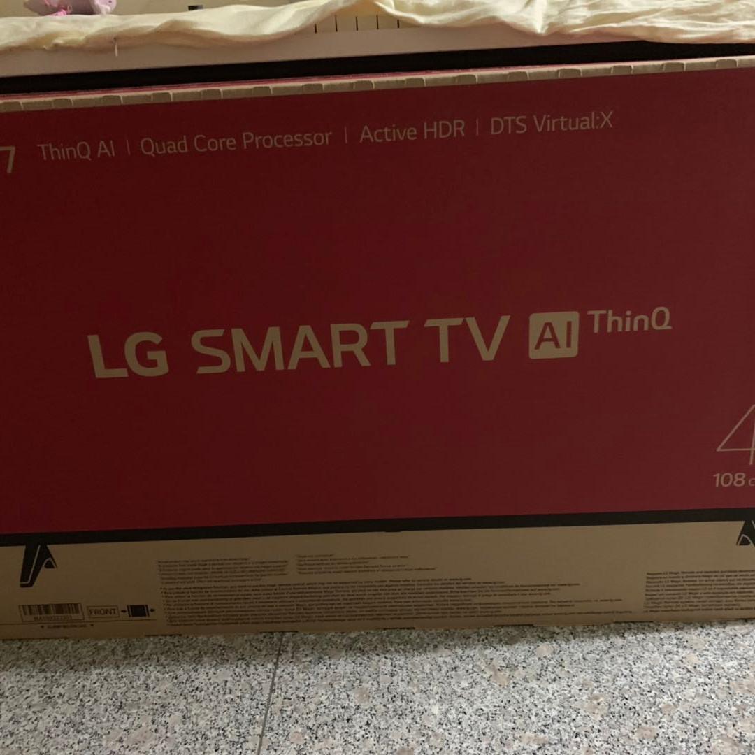 43 Lg Smart Tv Ai Thinq 43lm57 Bnib With 100 Robinsons Al Futtaim Gift Voucher Give Away Home Appliances Tvs Entertainment Systems On Carousell