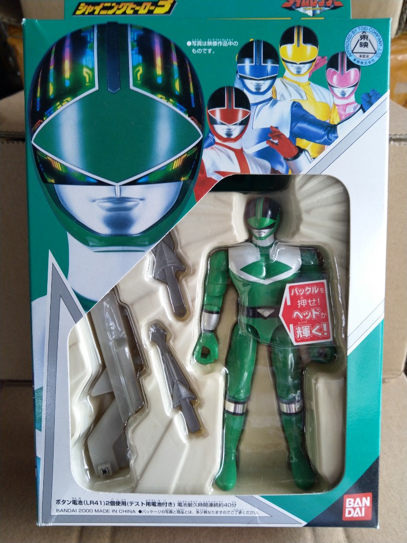 未來戰隊綠戰士公仔套裝閃燈功能, 興趣及遊戲, 玩具& 遊戲類- Carousell