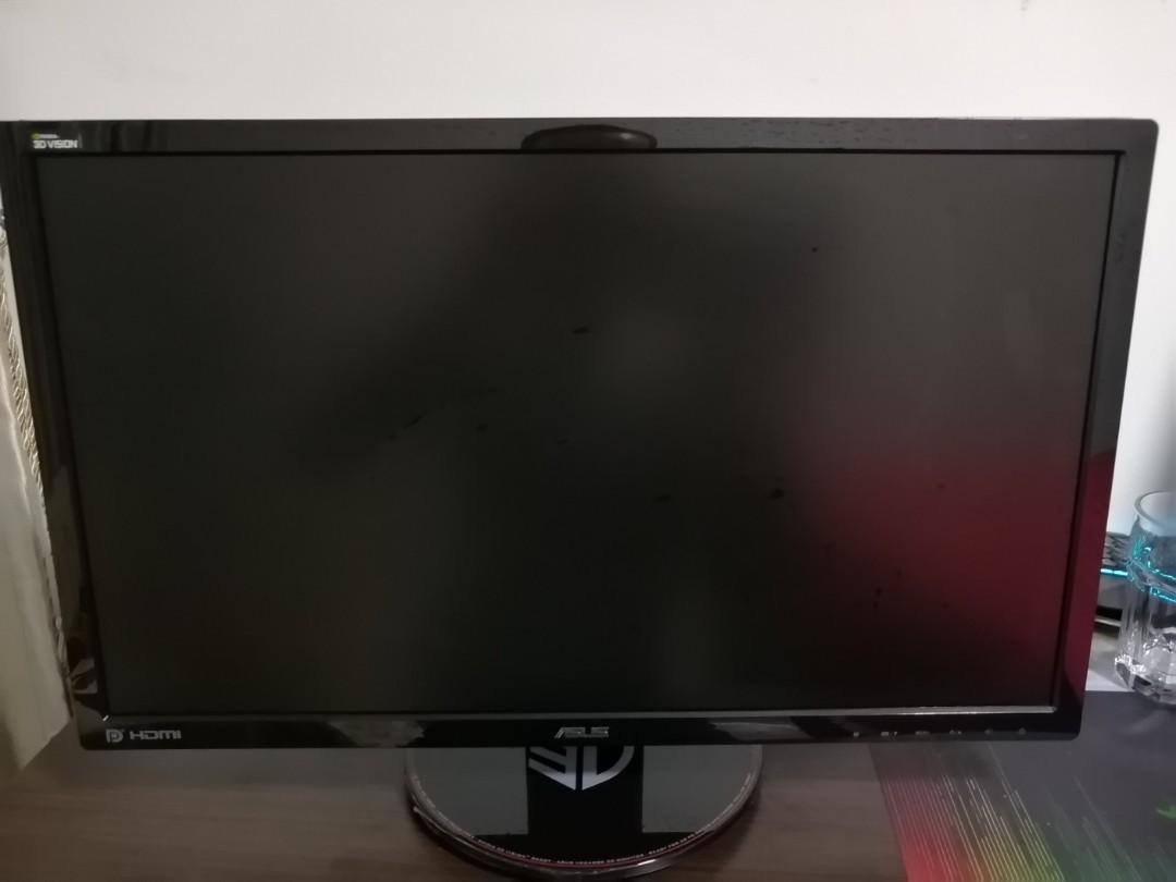 Asus Vg248 Gaming Monitor 144hz Fresh Rate 1ms Response Electronics Computer Parts Accessories On Carousell