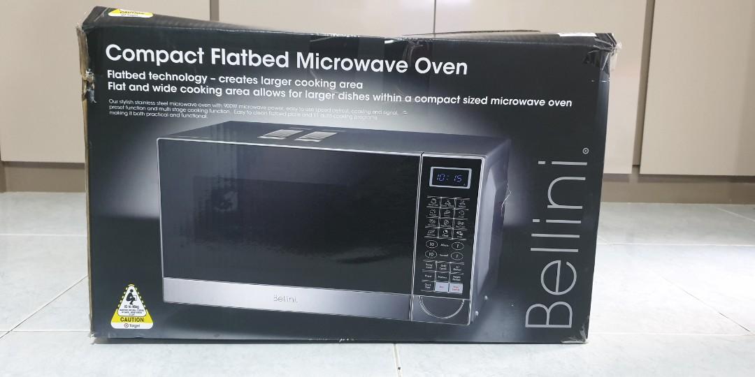 Bellini Compact Flatbed Microwave Oven 25l, TV & Home Appliances