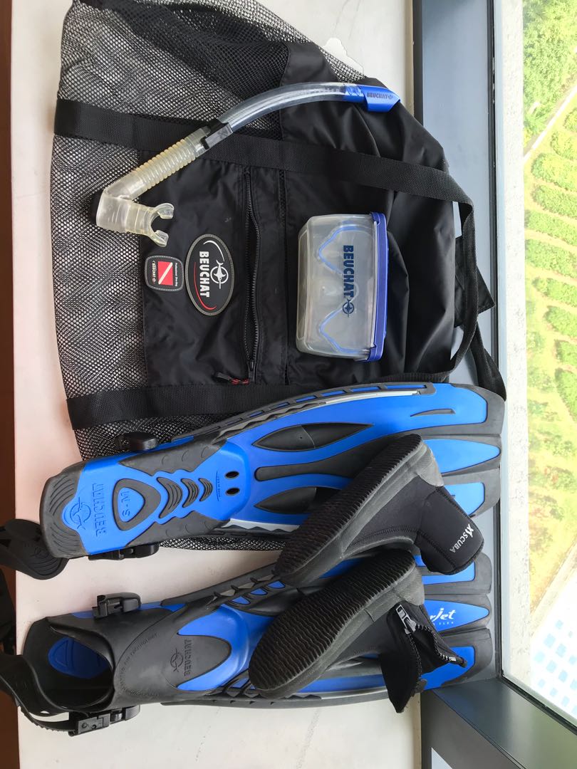 Beuchat Diving Kit Open Water Sports Sports Games Equipment On Carousell