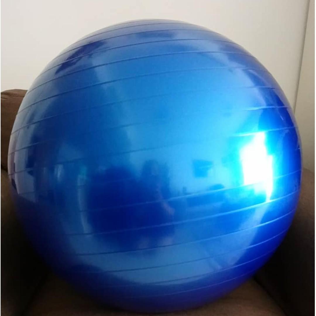 big blue exercise ball