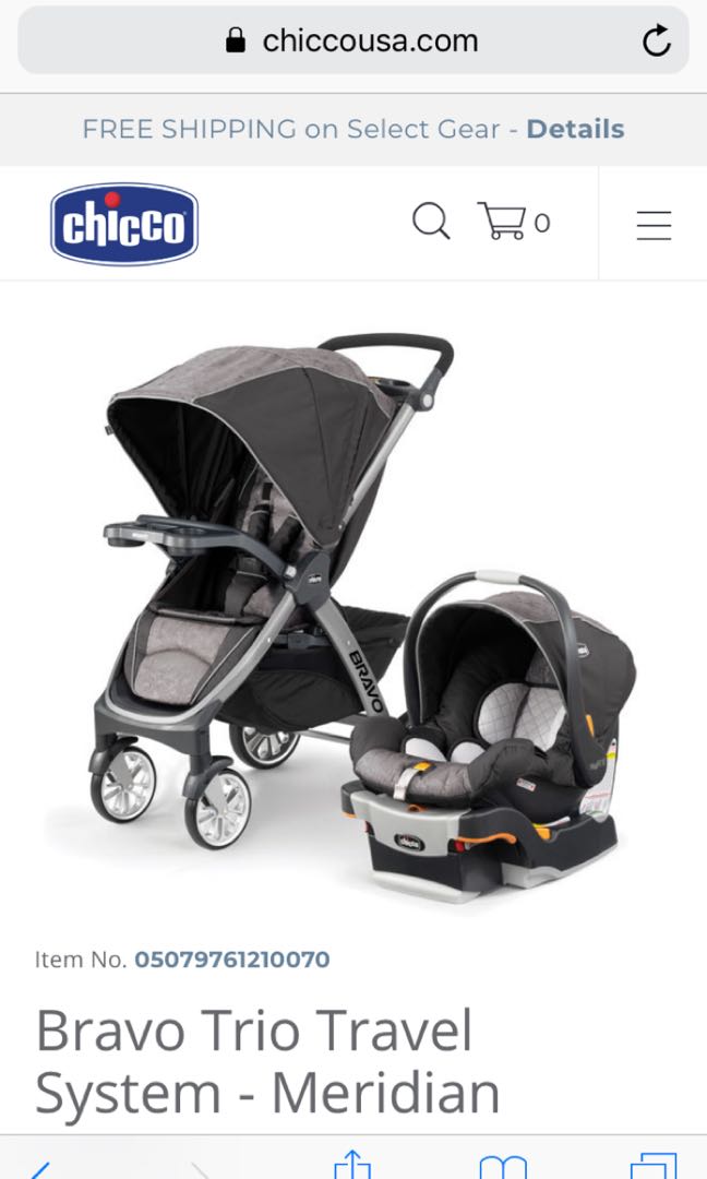 Bravo Trio Travel System Meridian Babies Kids Infant