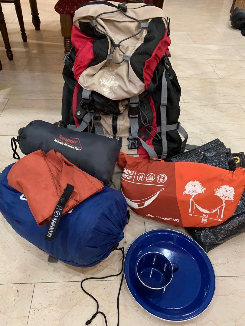 boy scout camping backpack