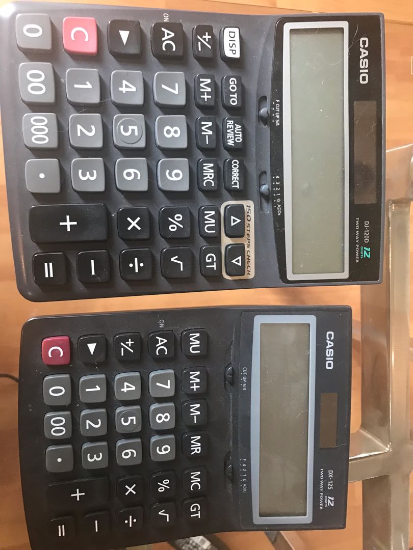 CASIO big small size calculator Hobbies Toys Stationery