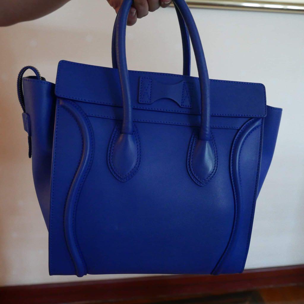 Celine mini luggage (Category: Luxury Bags & Wallets) located in Balagtas. Submitted by bulacan_goods (Listing ID 238169087, Image 2). Description: Rare color Fresh inside and outside Still Smell leather Like new 9.5/10 No flaws .