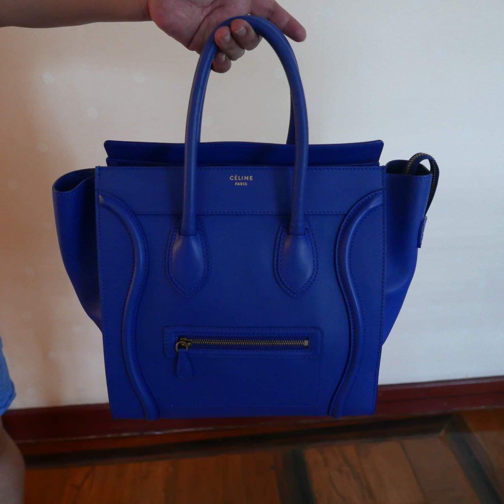 Celine mini luggage (Category: Luxury Bags & Wallets) located in Balagtas. Submitted by bulacan_goods (Listing ID 238169087, Image 1). Description: Rare color Fresh inside and outside Still Smell leather Like new 9.5/10 No flaws .