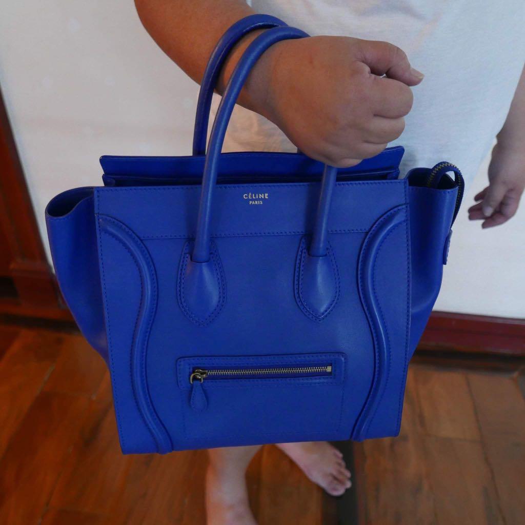 Celine mini luggage (Category: Luxury Bags & Wallets) located in Balagtas. Submitted by bulacan_goods (Listing ID 238169087, Image 3). Description: Rare color Fresh inside and outside Still Smell leather Like new 9.5/10 No flaws .