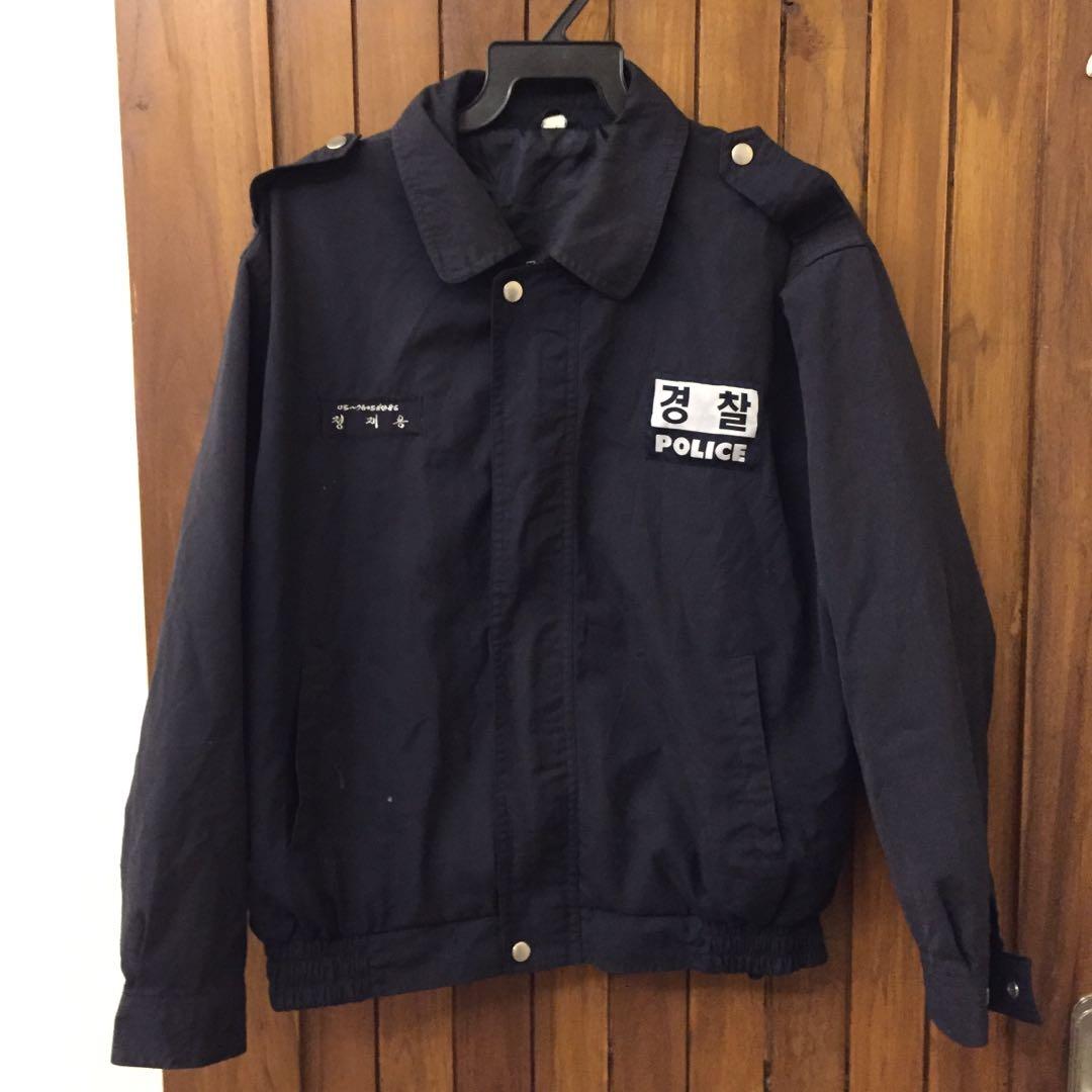 Coach Jacket POLICE Fesyen Pria Pakaian Baju Luaran di Carousell