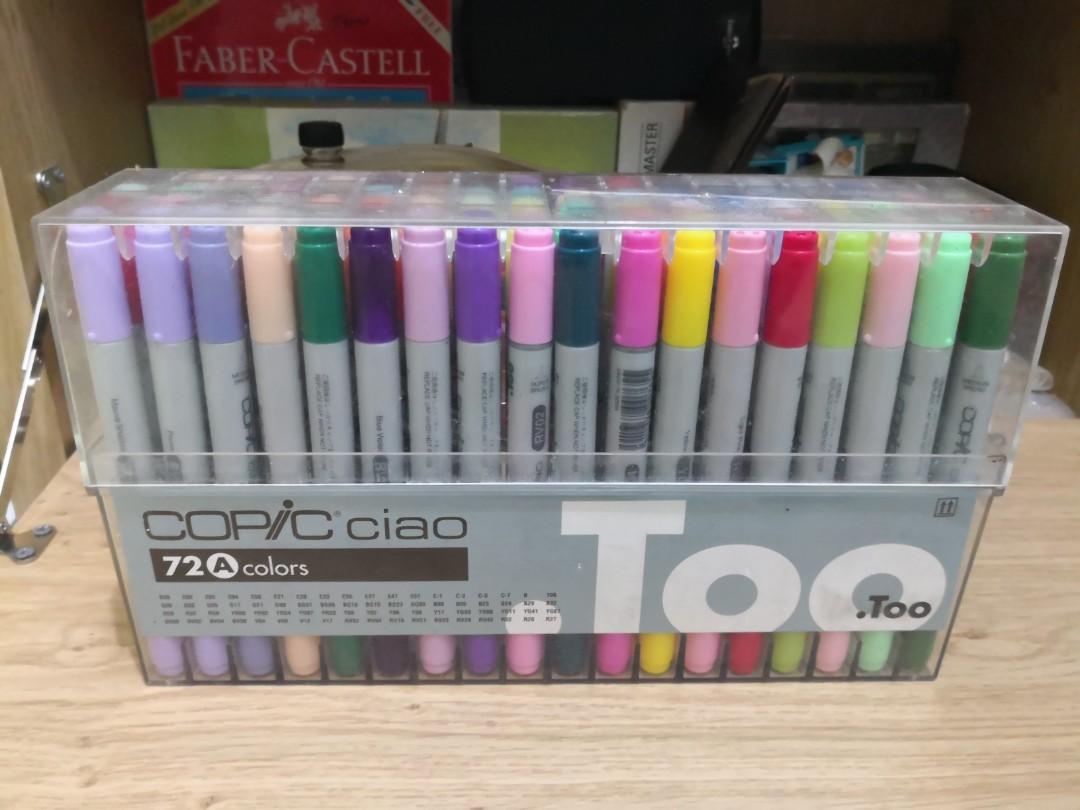 Copic Ciao Marker 72 Pcs Set A Refill Ink Buku Alat Tulis Alat Tulis Di Carousell Both markers are dual tipped with both a medium broad and a super brush. copic ciao marker 72 pcs set a refill ink