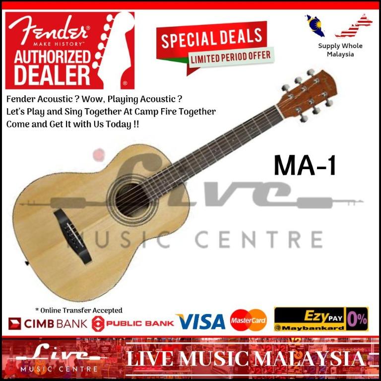Fender Ma 1 3 4 Acoustic Guitar Ma1 Ma 1 Music Media Music Instruments On Carousell