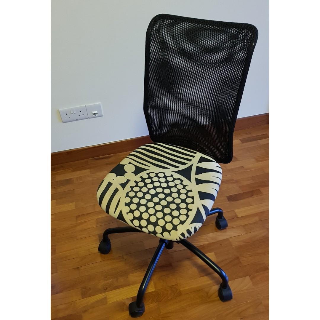 FREE DELIVERY IKEA TORBJORN SWIVEL OFFICE CHAIR ADJUSTABLE Furniture Home Living Furniture Chairs on Carousell