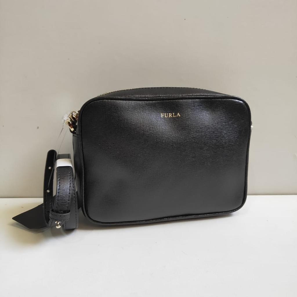 Furla Annie Camera Black Size 18x14x5 5cm