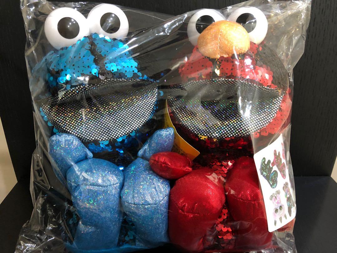 Glittering Elmo and Cookie Monster lookalike, Hobbies & Toys, Toys