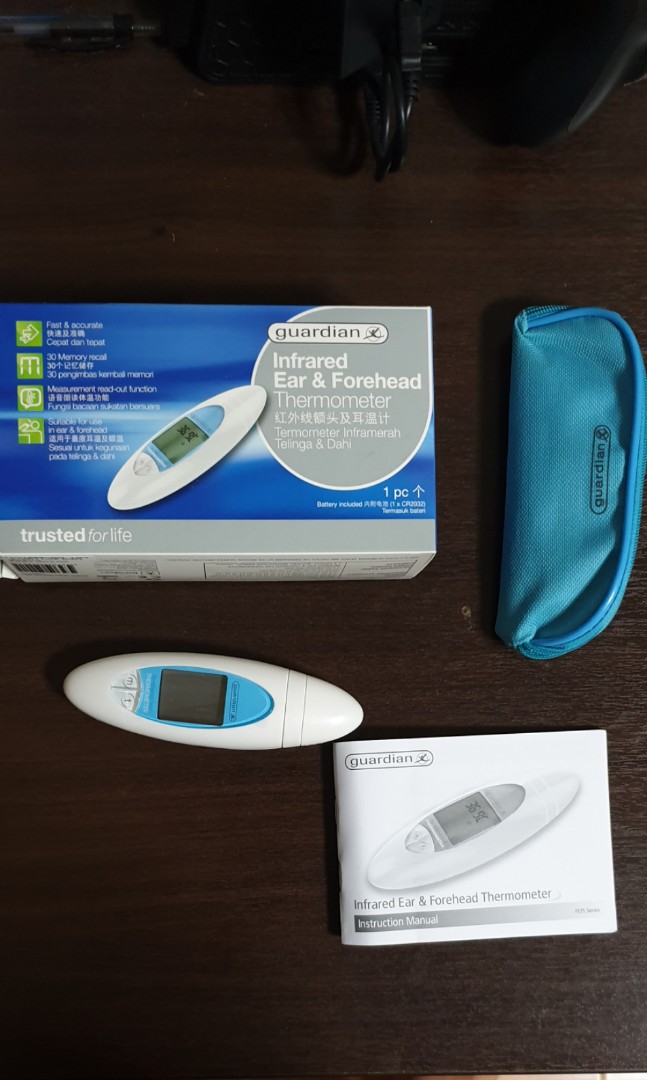 Guardian Infrared foe ear & forehead thermometer, Health & Nutrition