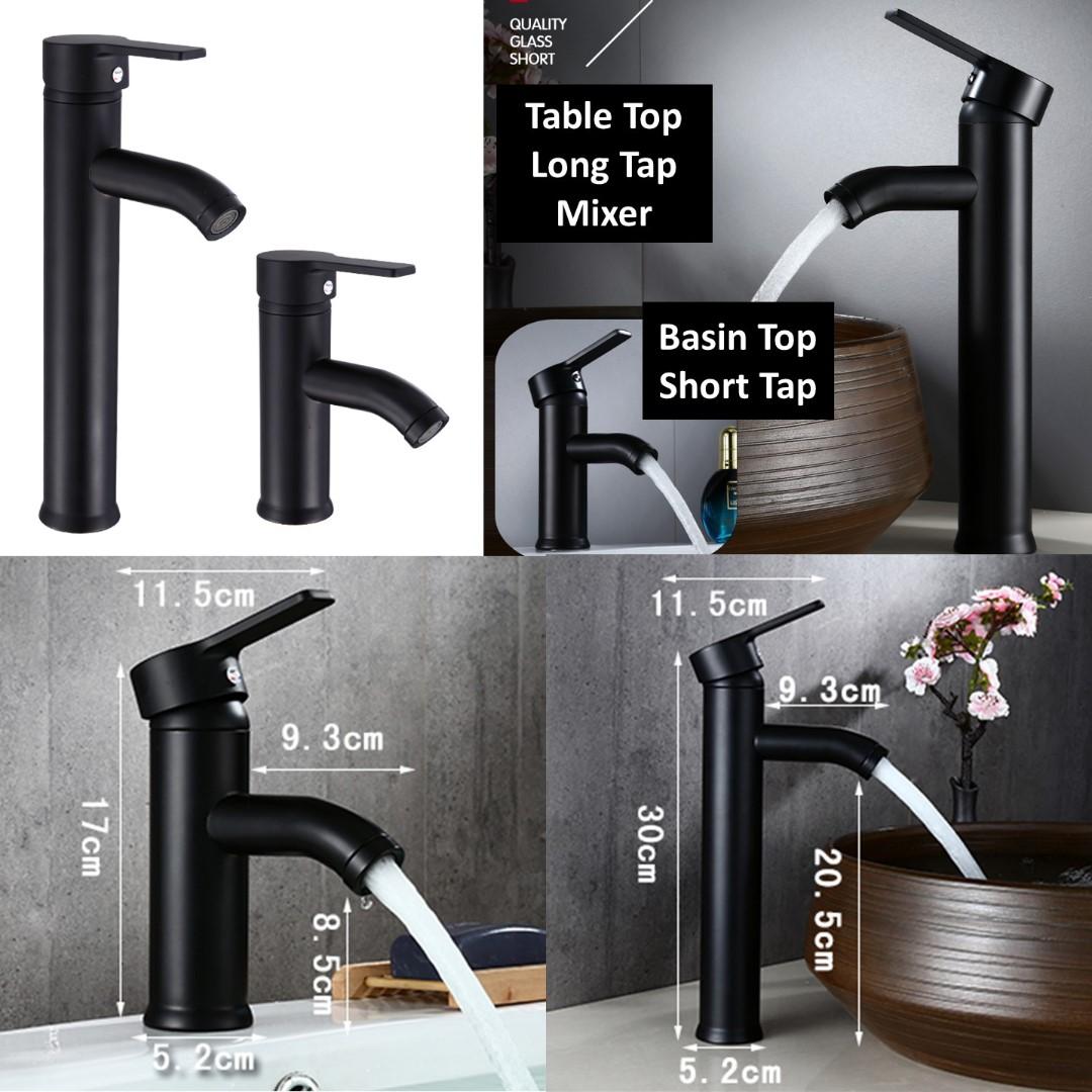 High Quality Black Matt Basin Tap / Black Bathroom Tap, Furniture ...