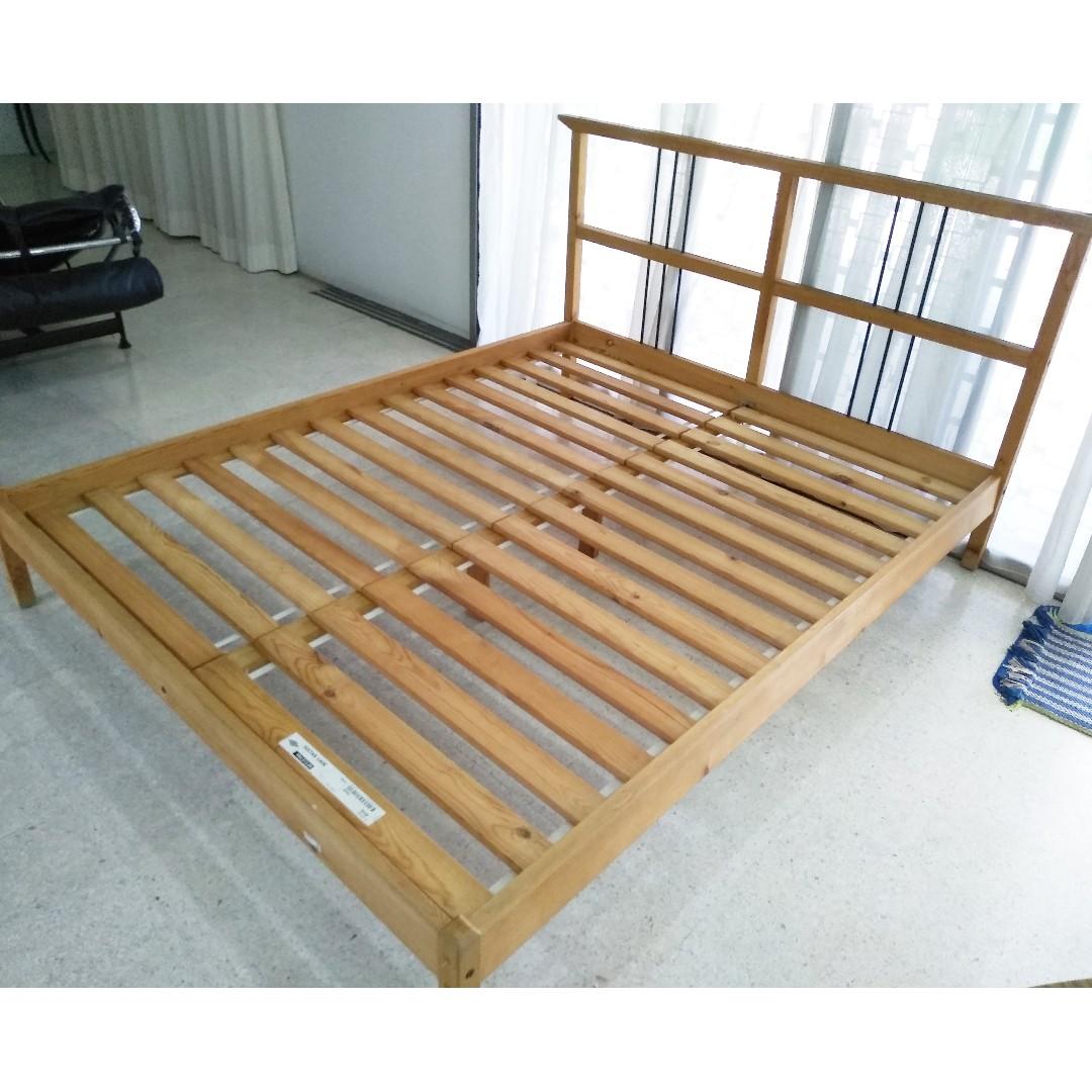Ikea sultan lade queen bed sale