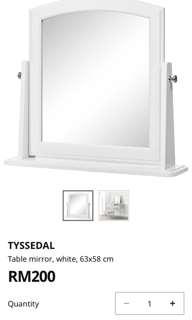Ikea TYSSEDAL Table Vanity Mirror