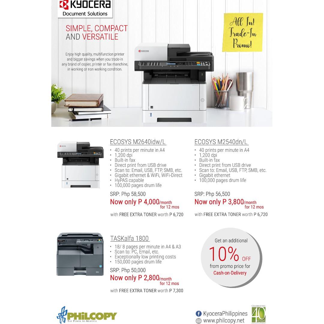 kyocera taskalfa 1800 printer