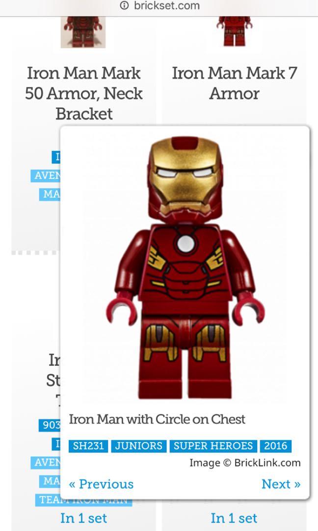lego iron man face